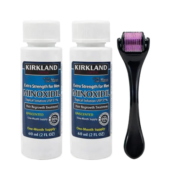 მინოქსიდილის ნაკრები + დერმაროლერი (მეზოროლერი)